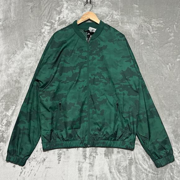adidas Other - NWT Adidas Mens Woven Training Camo Jacket Size L Green‎ Athleisure Streetwear